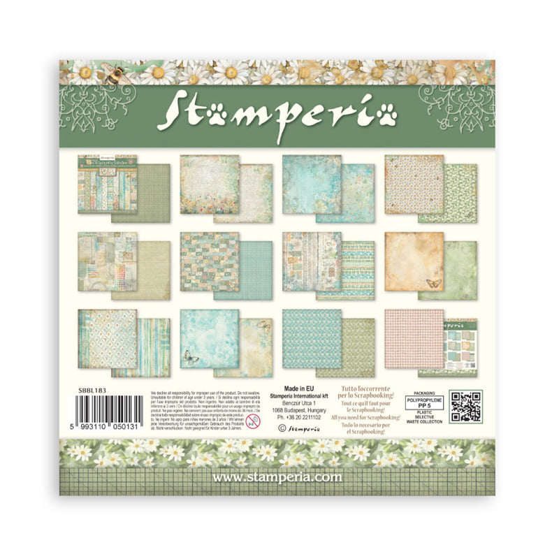 Stamperia Daisy Art - 12x12 Paper Pack Backgrounds