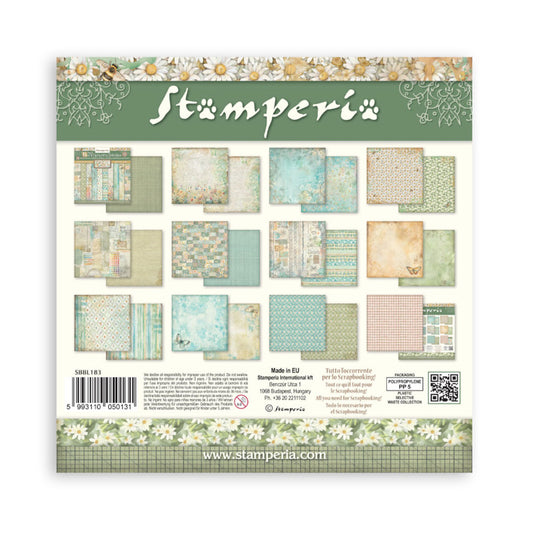 Stamperia Daisy Art - 12x12 Paper Pack Backgrounds
