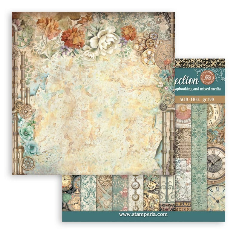 Stamperia Garden of Time - 12x12 Paper Pack Backgrounds