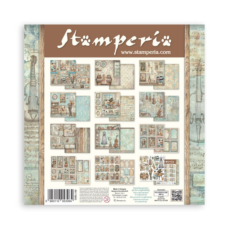 Stamperia Symphony - 12x12 Paper Pack