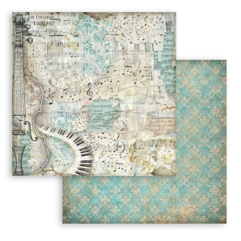 Stamperia Symphony - 12x12 Paper Pack Backgrounds