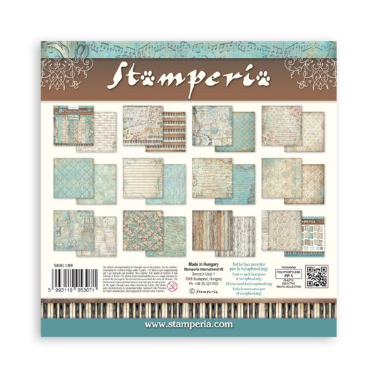 Stamperia Symphony - 12x12 Paper Pack Backgrounds