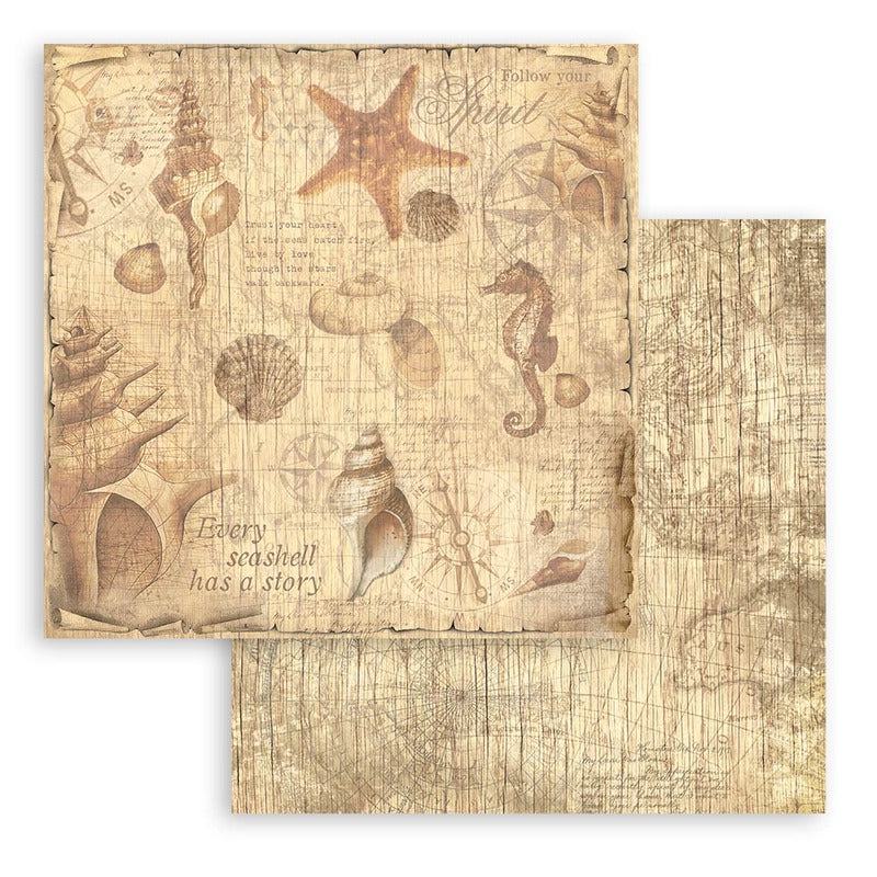 Stamperia - 8x8 Paper Pack - Sea Land