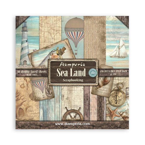 Stamperia - 8x8 Paper Pack - Sea Land