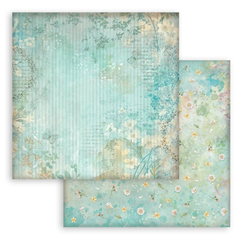 Stamperia Daisy Art - 8x8 Paper Pack Backgrounds