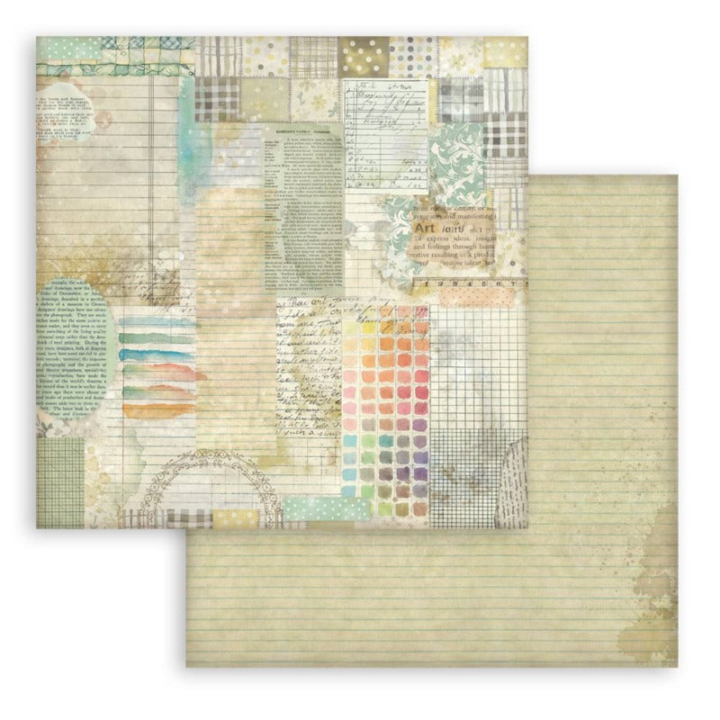Stamperia Daisy Art - 8x8 Paper Pack Backgrounds