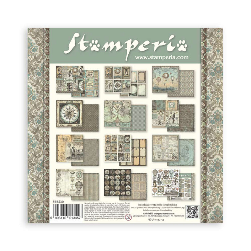 Stamperia Voyages Fantastiques - 8x8 Paper Pack