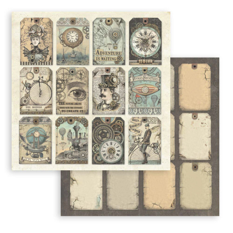 Stamperia Voyages Fantastiques - 8x8 Paper Pack