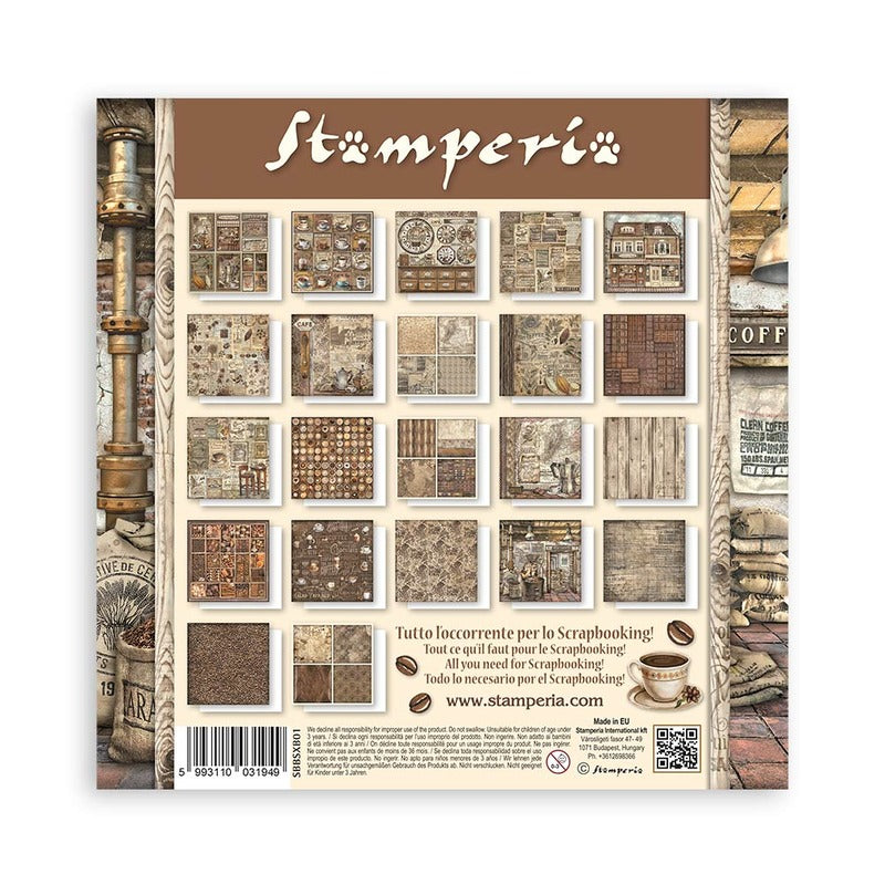 Stamperia Coffee and Chocolate - 8x8 Maxi Pack