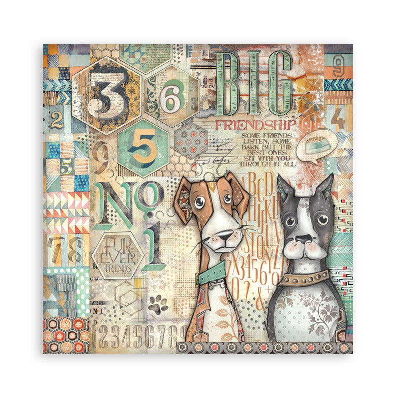 Stamperia Furry Friends - 8x8 Maxi Pack