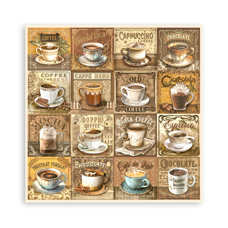 Stamperia Coffee and Chocolate - 12x12 Maxi Pack