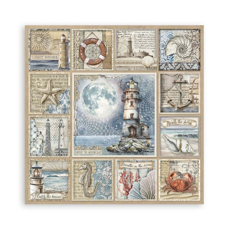 Stamperia Silent Sea - 12x12 Maxi Paper Pack