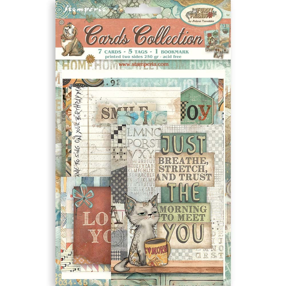 Stamperia Furry Friends - Cards Collection
