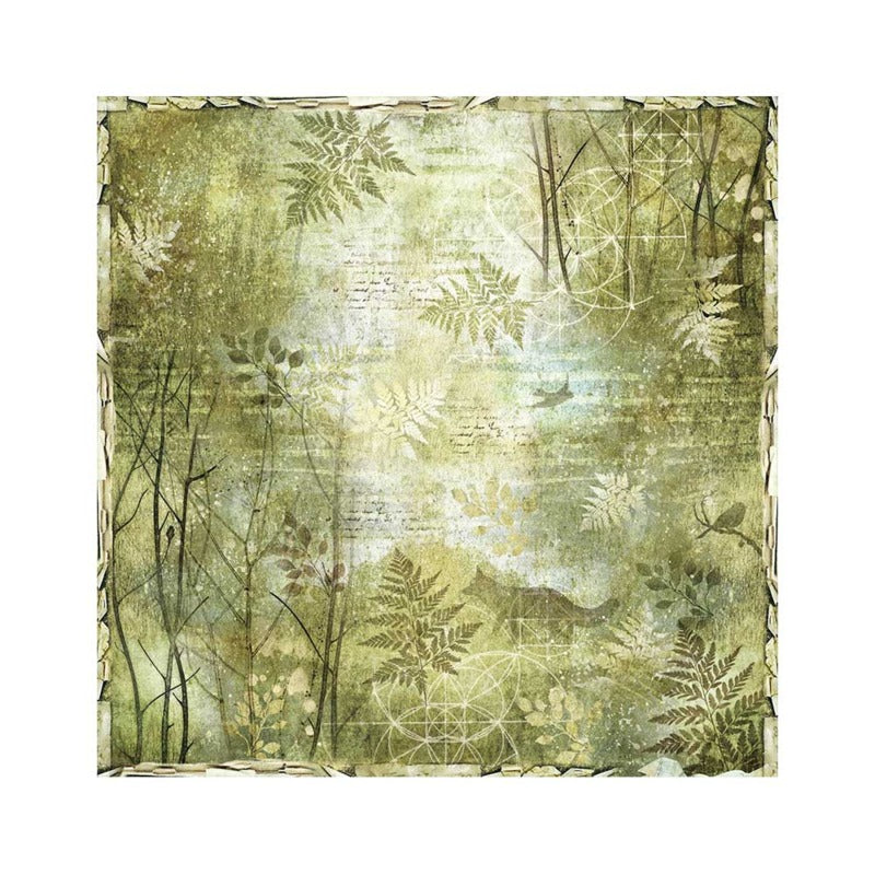 Stamperia - 12x12 Fabric Sheets - Forest