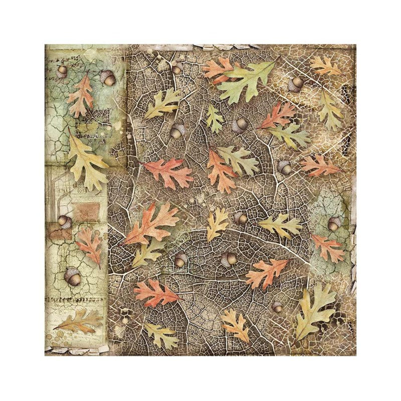 Stamperia - 12x12 Fabric Sheets - Forest