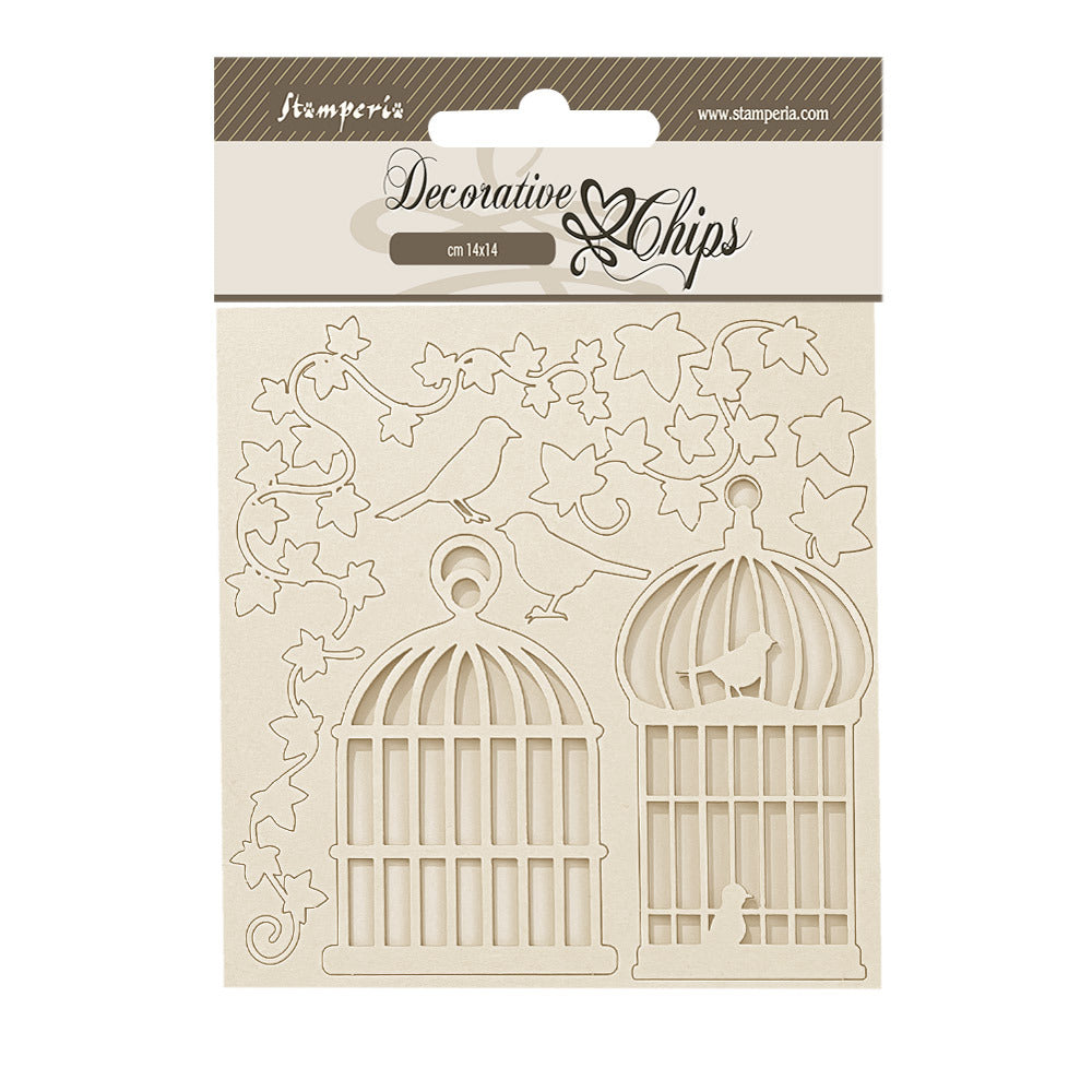 Stamperia - Decorative Chips - Golden Harmony - Cages