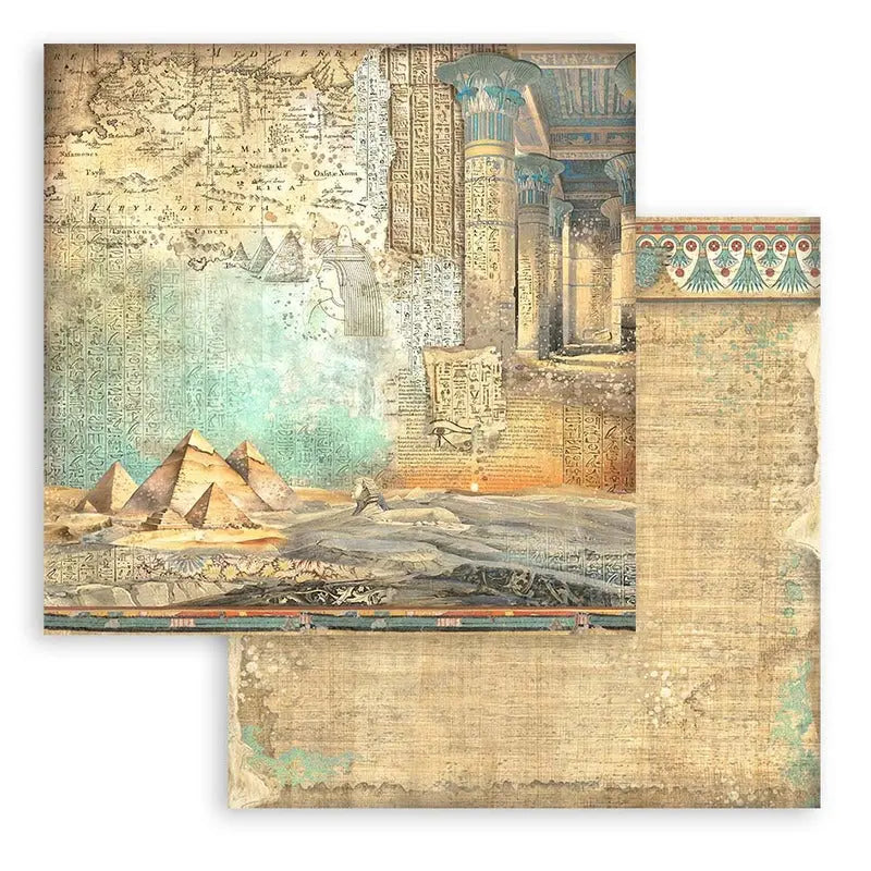 Stamperia - 8x8 Paper Pack - Fortune Backgrounds Land of Pharaohs