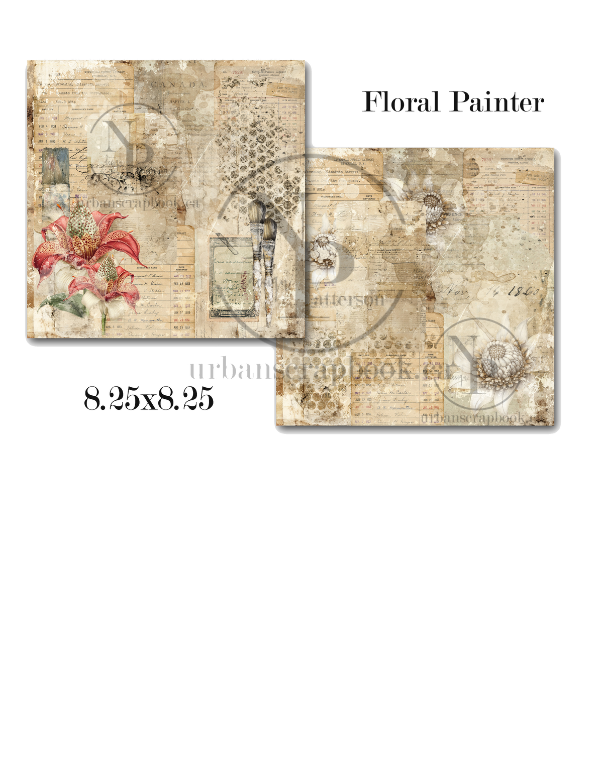 DIY Project ~ Floral Painter paper collection