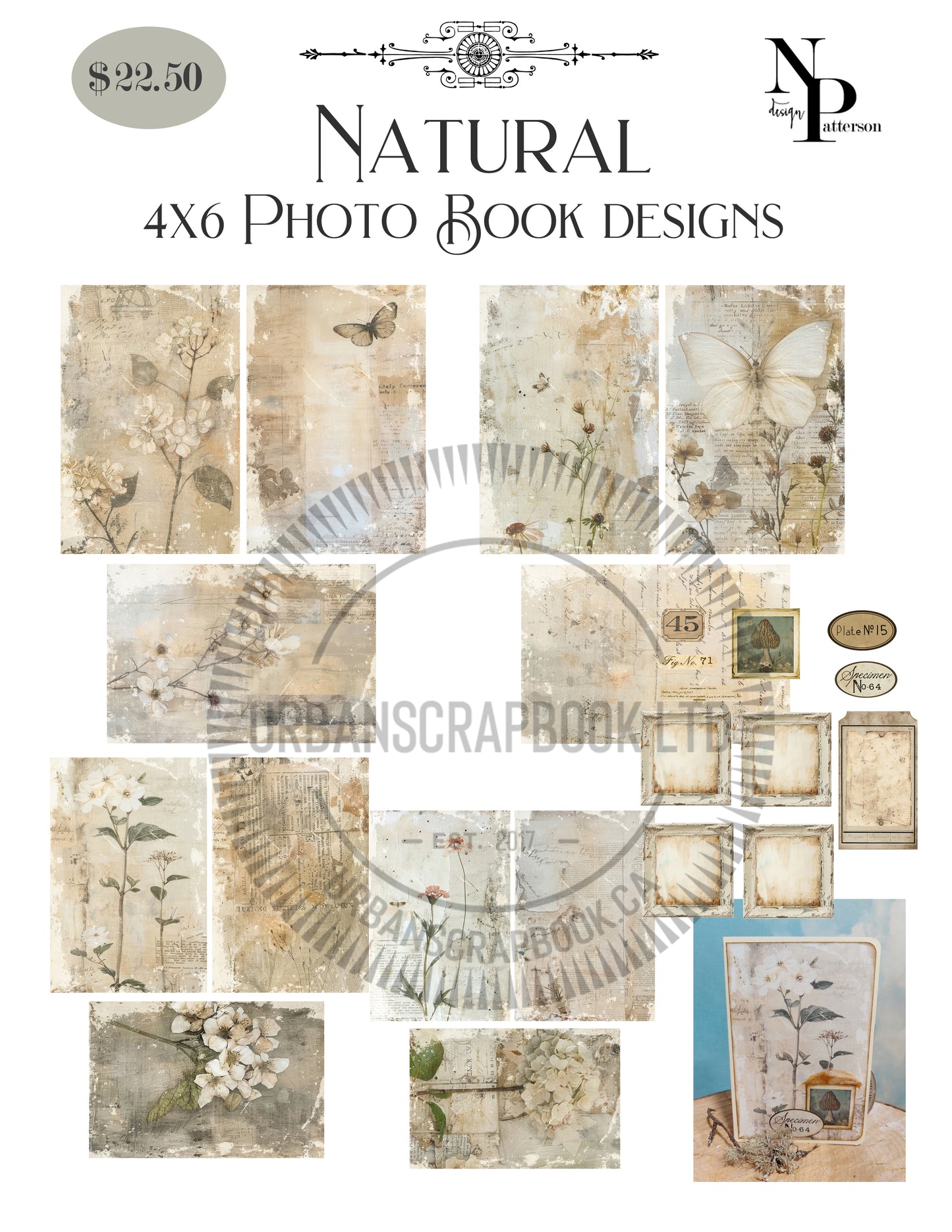 DIY Project ~ Photo Book Paper collection Natural