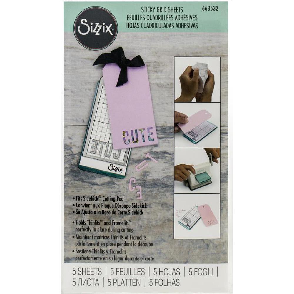 Sizzix Sticky Grid Sheets - 5 per package