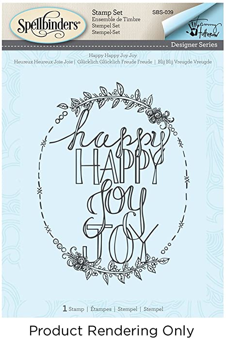 Spellbinders - Stamp - Happy Happy Joy Joy