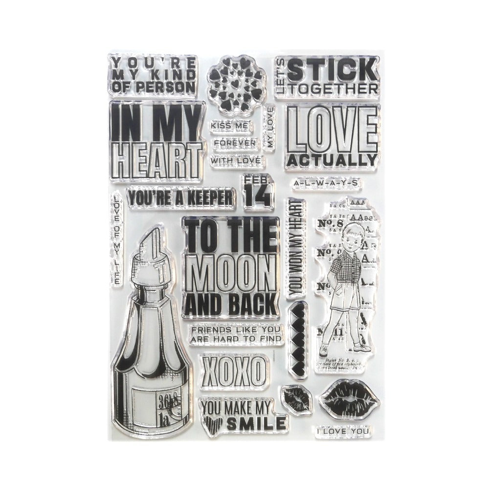 Elizabeth Craft Designs - Clear Stamp - Planner Essentials - Lets Stick Together