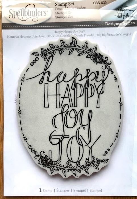 Spellbinders - Stamp - Happy Happy Joy Joy