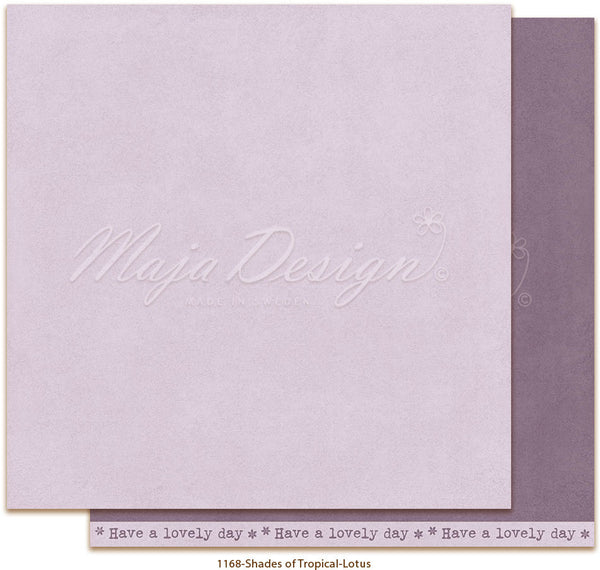 Maja Design - 12x12 Designer Paper - Monochromes - Shades of Tropical - Lotus