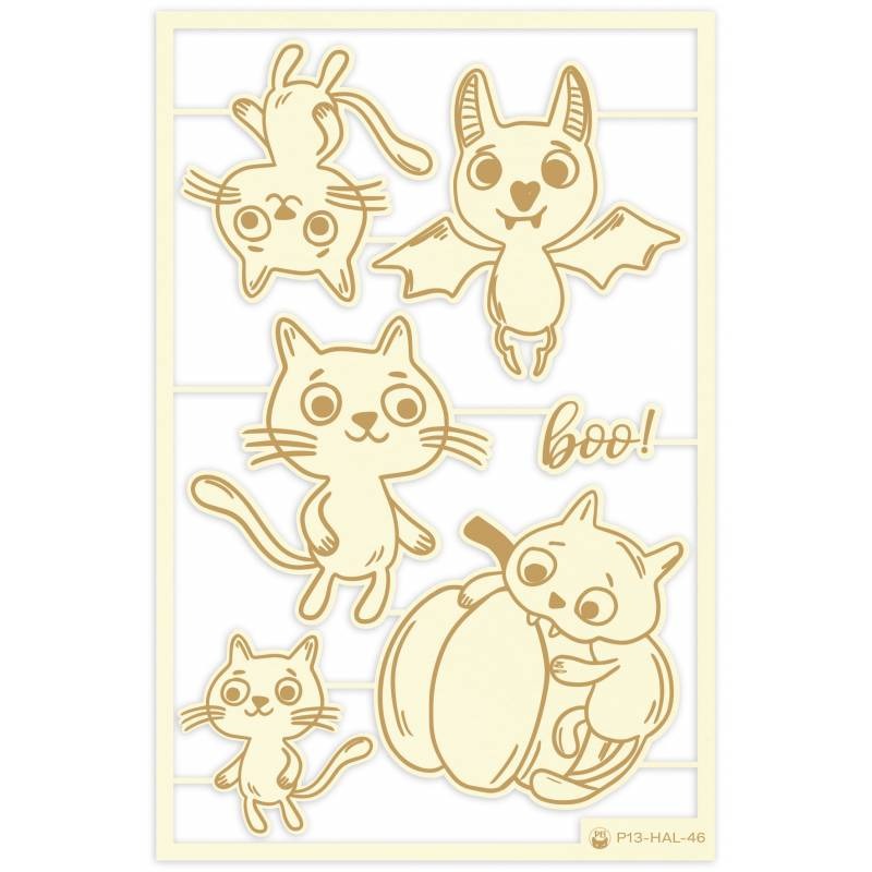P13 - Light Chipboard Embellishments - Happy Halloween 3