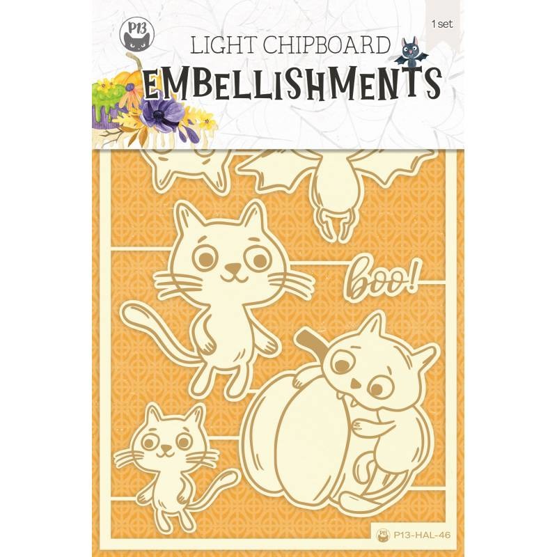 P13 - Light Chipboard Embellishments - Happy Halloween 3
