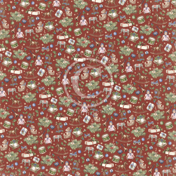 PION Design - 12x12 Patterned Paper - A Christmas To Remember - Toys