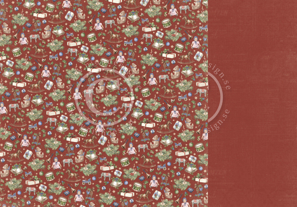 PION Design - 12x12 Patterned Paper - A Christmas To Remember - Toys