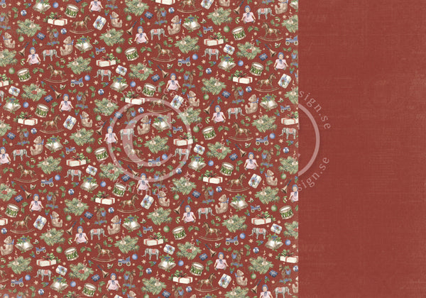PION Design - 12x12 Patterned Paper - A Christmas To Remember - Toys