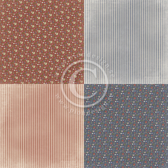 PION Design - 12x12 Patterned Paper - A Christmas To Remember - Happiness 6X6 squares