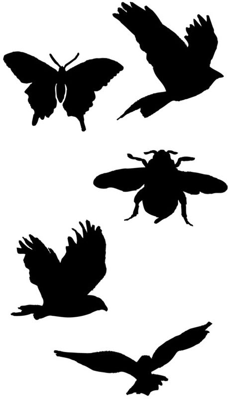 Dina Wakley Media - Chipboard Shapes - Flying