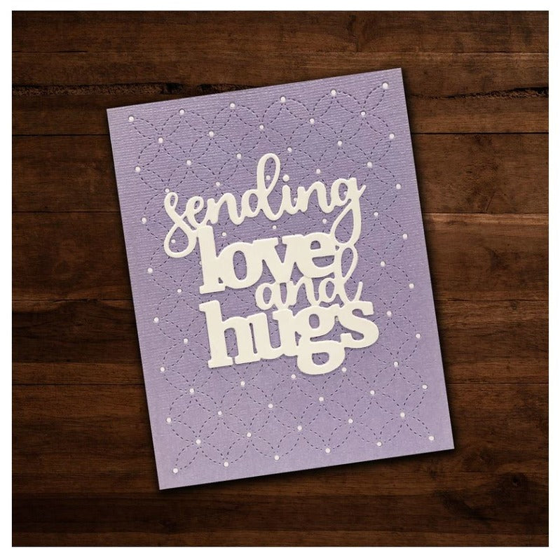 Paper Rose - Die - Sending Love & Hugs