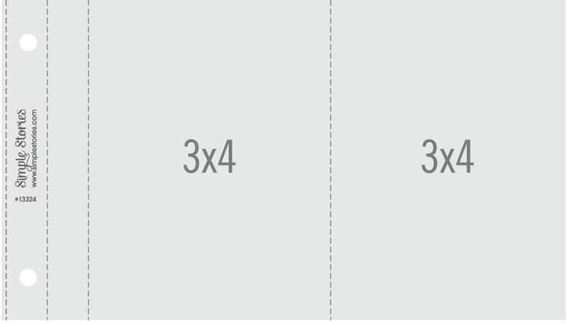 Simple Stories 3X4 SN@P! Flipbooks Page REFILLS