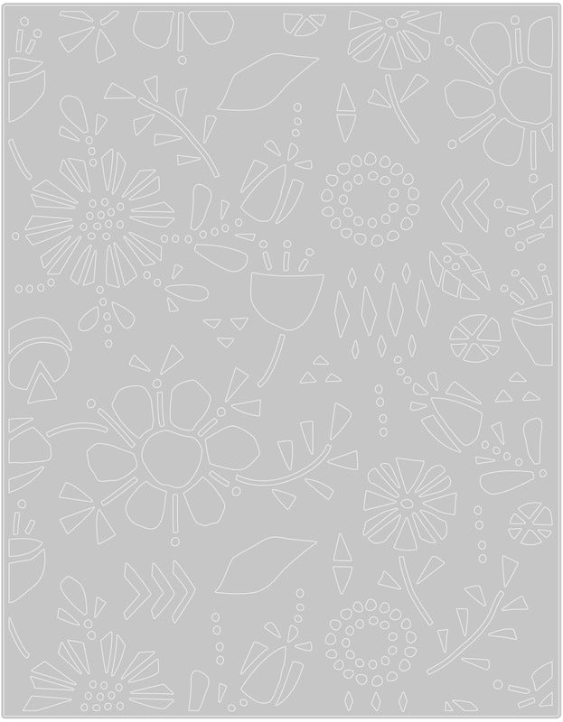 Sizzix - Tim Holtz Thinlits - Folk Flowers