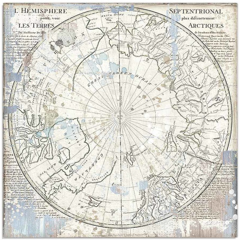 Stamperia - 12x12 Designer Paper - Arctic Antarctic - Wolf