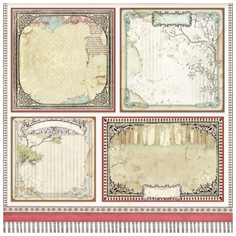 Stamperia - 12x12 Designer Paper - Alice Through the Looking Glass - Cards