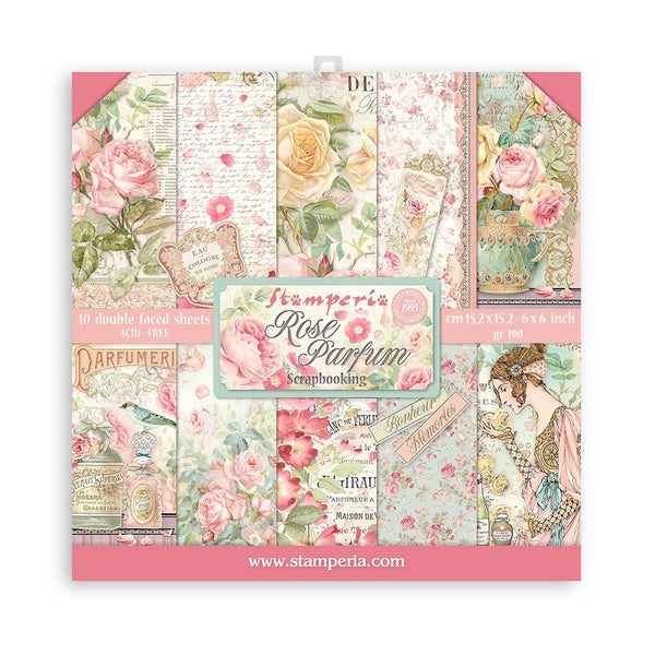 Stamperia - 6x6 Paper Pack - Rose Parfum