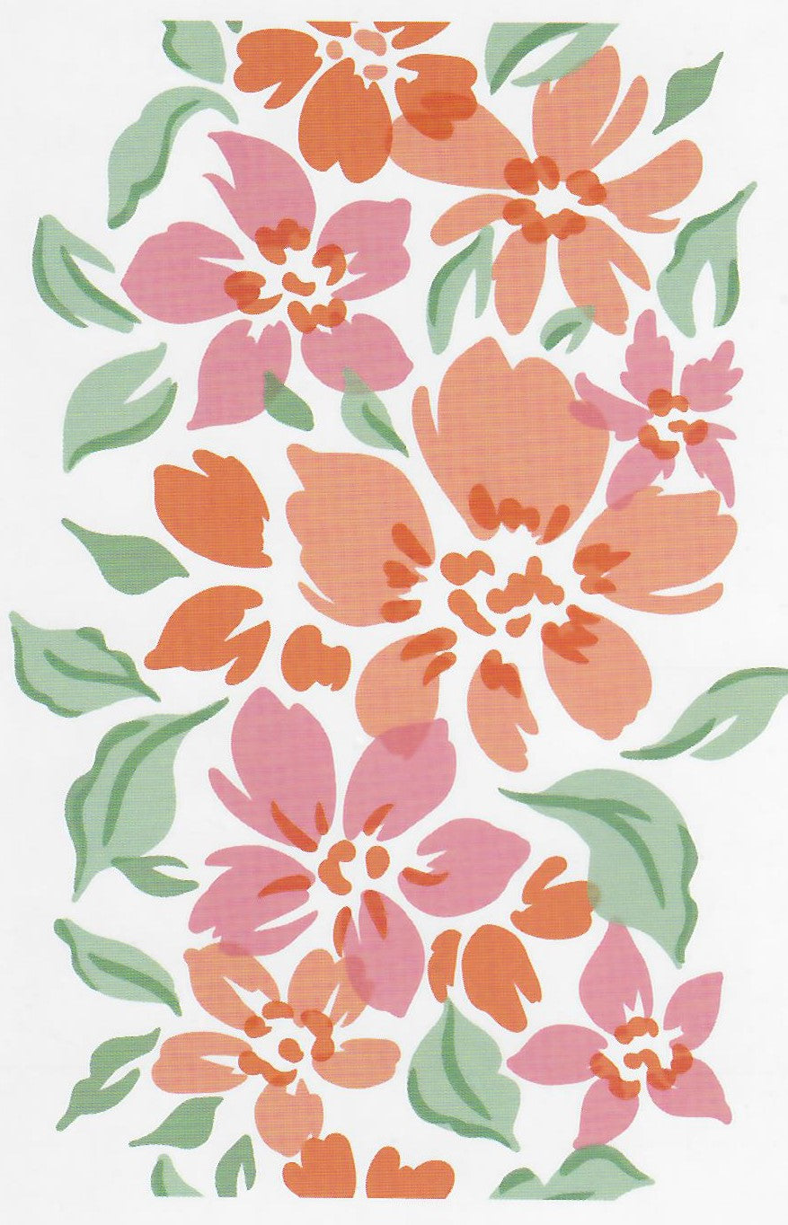PinkFresh Studio - Stencil - Seamless Floral Panel