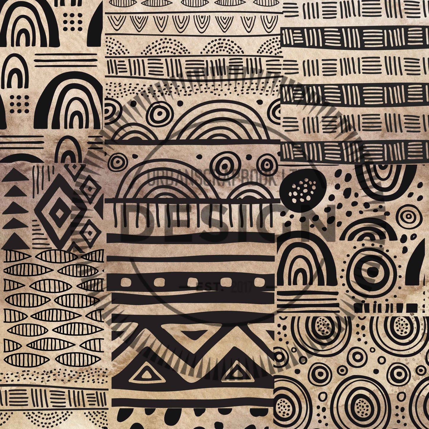 Savanna Jungle Backgrounds 8x8 - DIGITAL