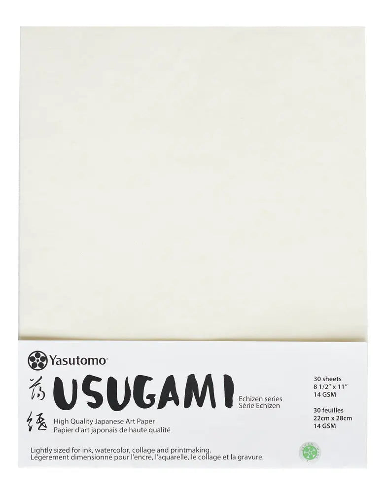 Yasutomo - Usugami Paper, 8 1/2" x 11" (30 Sheets) - Image #1