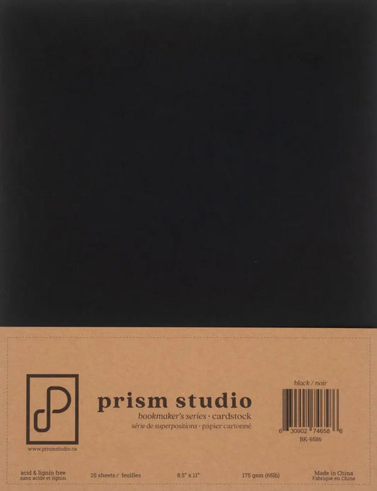 Prism Studio - 8.5x11 Bookmaker's Cardstock 65lb - Black (25 Sheets) - Image #1