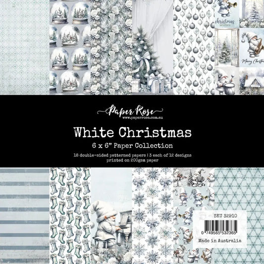 Paper Rose Studio - 6x6 Paper Pack - White Christmas - Image #1