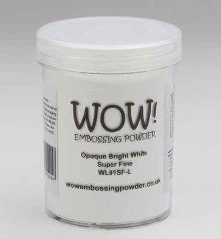 WOW! Embossing Powders - Opaque Bright White LARGE 160ml