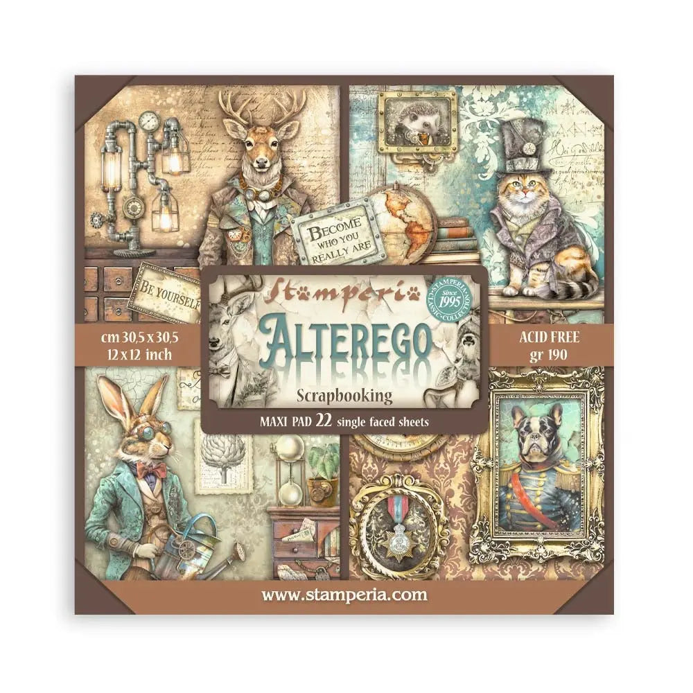 Stamperia - 12x12 Maxi Paper Pack - Alterego - Image #1