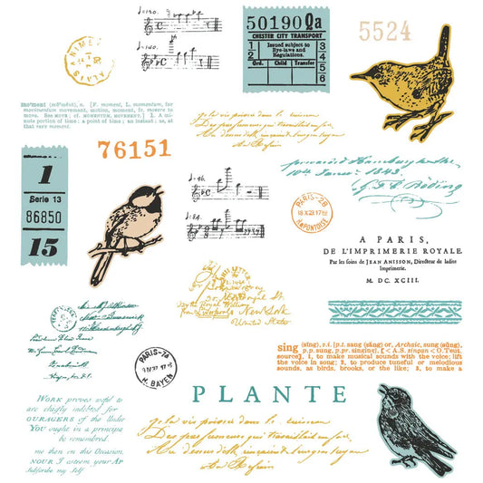 49 & Market / Sizzix - Stamps With Framelits - Bird Song - Image #1