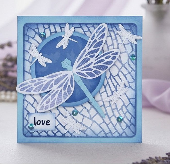 Berrie's Beauties - Die - Dragonfly Background